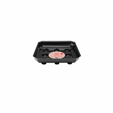 CWP PLNT SAUCER SQR BLK 8 in.W SQDS-800B